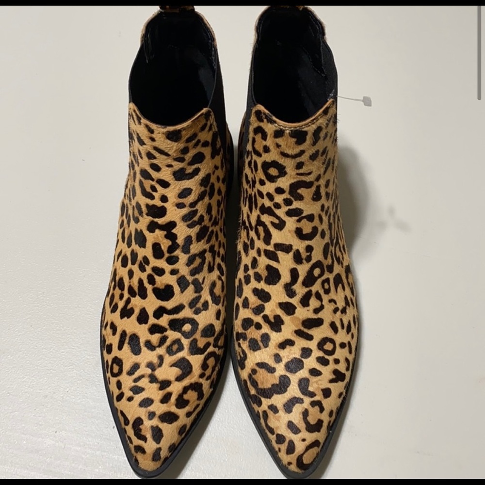 Steve Madden leopard booties